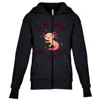 Ax Me About My Axolotl Youth Zipper Hoodie | Artistshot