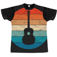 Vintage Retro Acoustic Guitar Graphic T-shirt | Artistshot