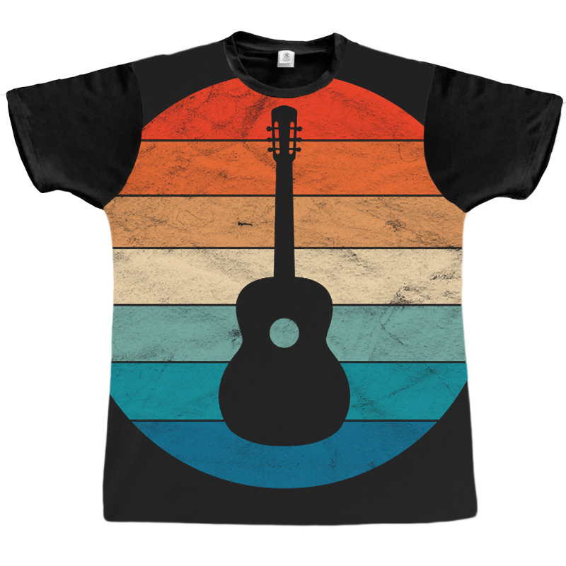 Vintage Retro Acoustic Guitar Graphic T-shirt | Artistshot