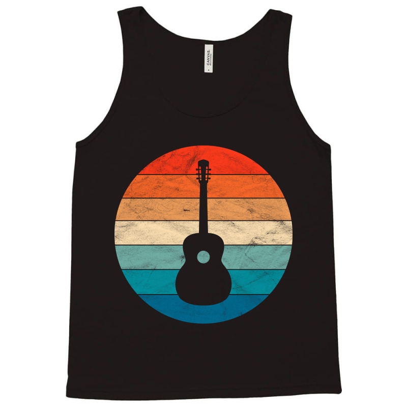 Vintage Retro Acoustic Guitar Tank Top | Artistshot