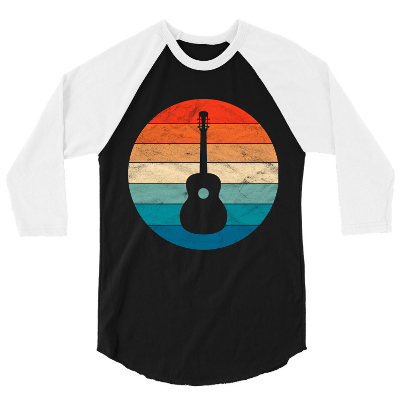 Vintage Retro Acoustic Guitar 3/4 Sleeve Shirt | Artistshot