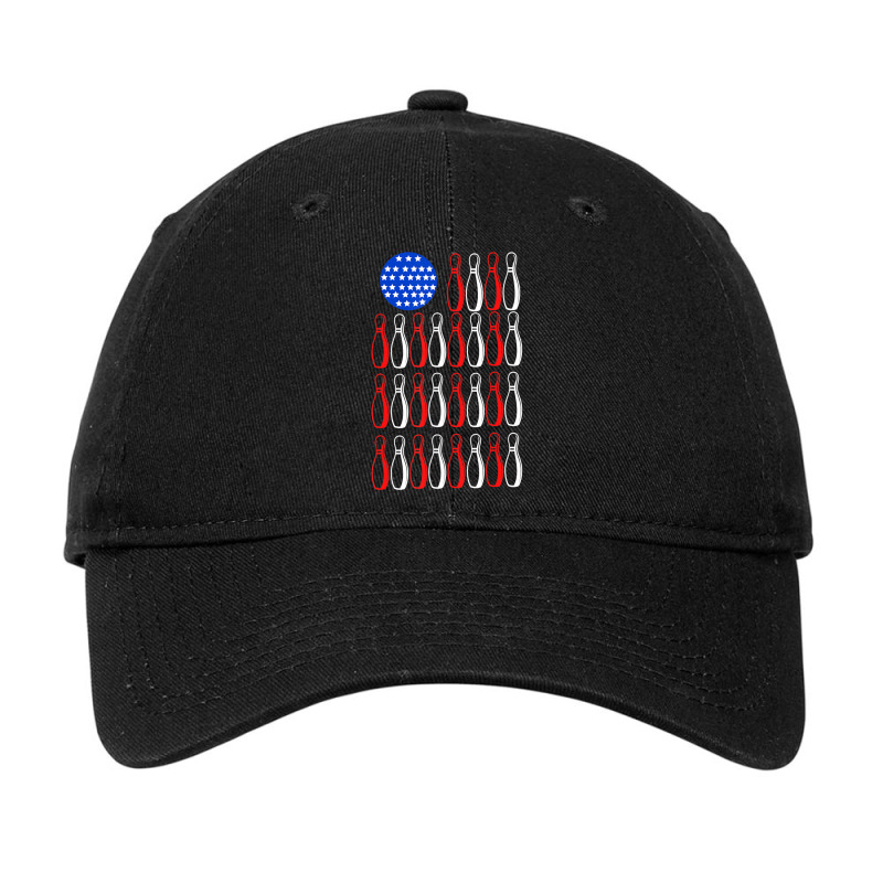 American Flag Patriot Patriotic Strike Sports Bowler Bowling Adjustable Cap by rastyrocl | Artistshot