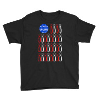 American Flag Patriot Patriotic Strike Sports Bowler Bowling Youth Tee | Artistshot