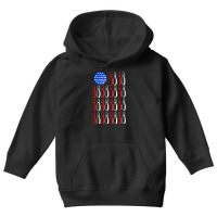 American Flag Patriot Patriotic Strike Sports Bowler Bowling Youth Hoodie | Artistshot