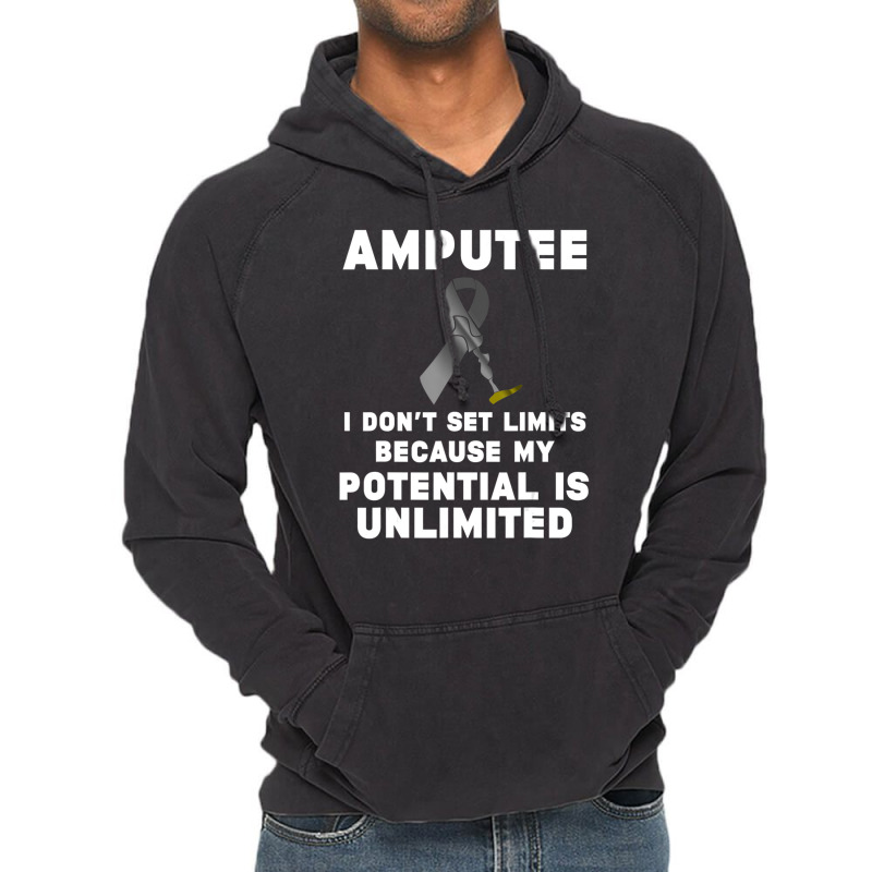 Amputee Humor Potential Leg Arm Recovery Vintage Hoodie by rastyrocl | Artistshot