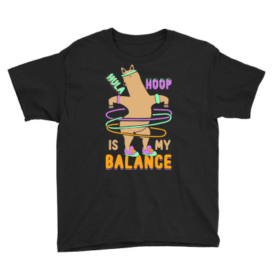 Alpaca Lover Gift T  Shirt Hula Hoop Is My Balance   Funny Hooping And Youth Tee Designed By Sohara151