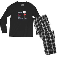 My Heart Is Closed From Monday To Friday - Illustration Art Design Men's Long Sleeve Pajama Set | Artistshot