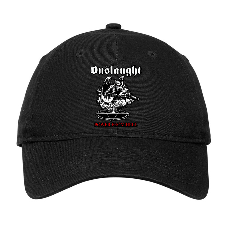 Onslaught Black And White Adjustable Cap by KelliBrimner | Artistshot