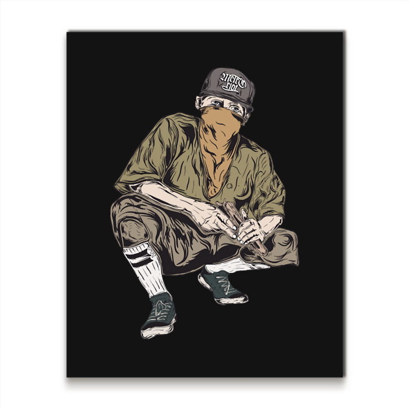 Vintage Gangster Vintage Illustration Metal Print Vertical | Artistshot