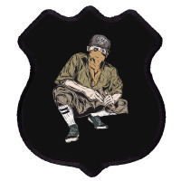 Vintage Gangster Vintage Illustration Shield Patch | Artistshot