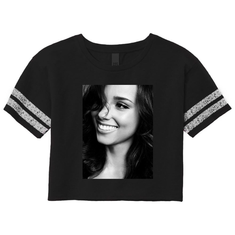 Alicia Keys - Black And White Scorecard Crop Tee by MichaelVictory | Artistshot