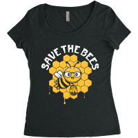 Save The Bees-cxdgj Women's Triblend Scoop T-shirt | Artistshot