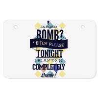 Jaeger Bomb Completely Atomic Atv License Plate | Artistshot