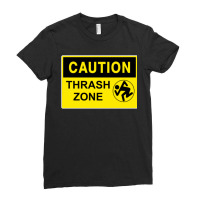 Caution Thrash Zone Ladies Fitted T-shirt | Artistshot