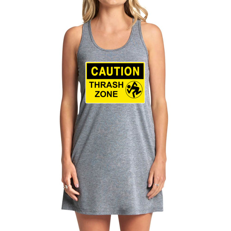 Caution Thrash Zone Tank Dress by SoniaAlt | Artistshot