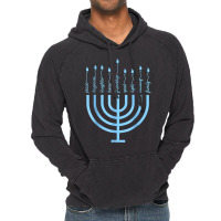 Happy Hanukkah Menorah Vintage Hebrew Jewish Holiday T Shirt Vintage Hoodie | Artistshot