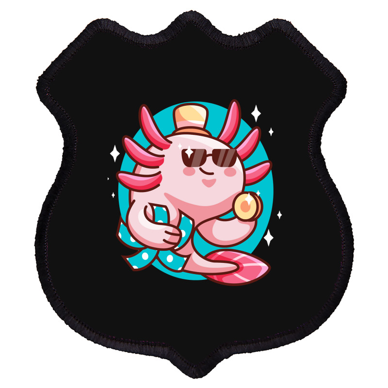 Axolotl Axolotl Fish Axolotl Pun Axolotl Lover Funny Axolotl Cute Axol Shield Patch | Artistshot