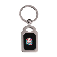 Axolotl Axolotl Fish Axolotl Pun Axolotl Lover Funny Axolotl Cute Axol Silver Rectangle Keychain | Artistshot