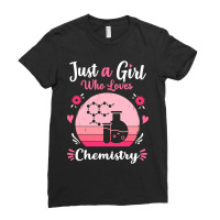 Just A Girl Who Loves Chemistry Pink Retro Vintage Gift Idea Ladies Fitted T-shirt | Artistshot