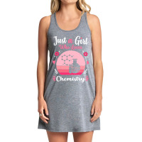 Just A Girl Who Loves Chemistry Pink Retro Vintage Gift Idea Tank Dress | Artistshot