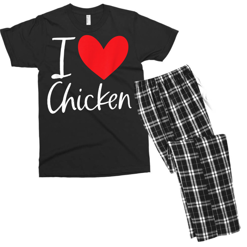 I Love Chicken Heart Latin Food Burrito Taco Enchiladas T Shirt Men's T-shirt Pajama Set by rennambka | Artistshot