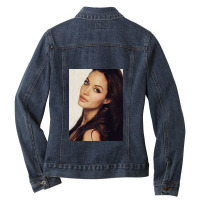 Angelina Jolie - Poster Ladies Denim Jacket | Artistshot