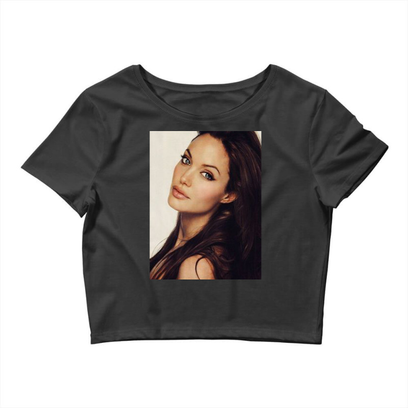 Angelina Jolie - Poster Crop Top by MichaelVictory | Artistshot