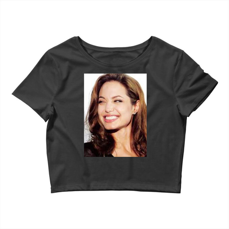 Angelina Jolie - Smile Crop Top by MichaelVictory | Artistshot