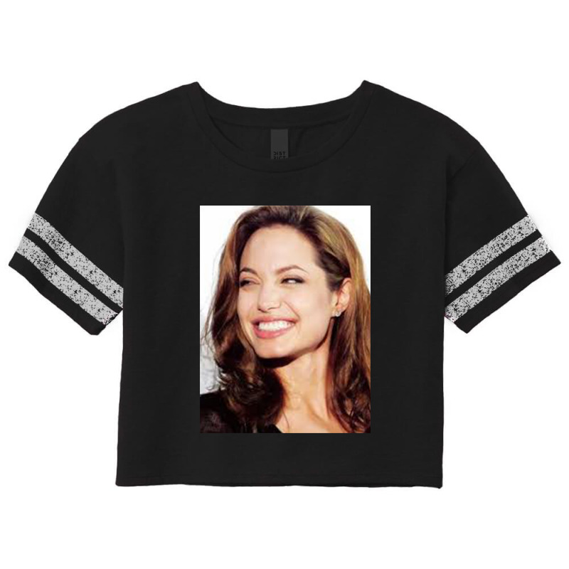 Angelina Jolie - Smile Scorecard Crop Tee by MichaelVictory | Artistshot