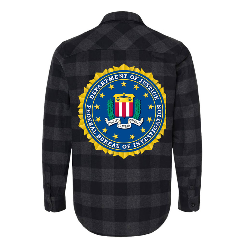 Fbi Seal Seal Of The Federal Bureau Of Investigation Flannel Shirt by LisaBurlingame | Artistshot