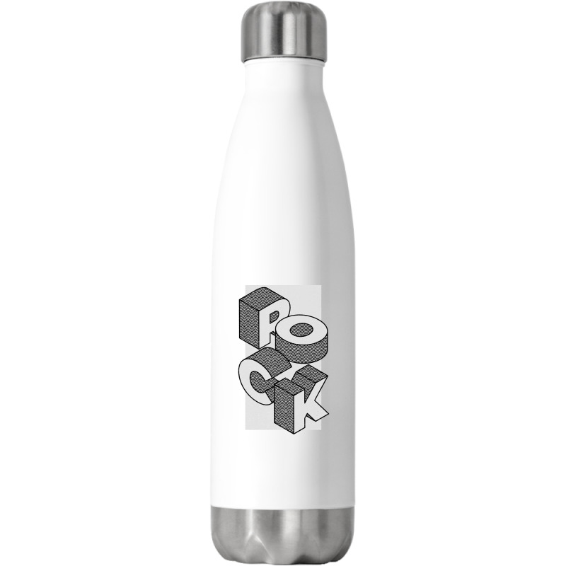 Rock On-zmtsn Stainless Steel Water Bottle | Artistshot