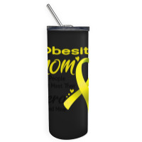 Obesity Mom Most People Never Meet Their Hero I Raised Mine Skinny Tumbler | Artistshot