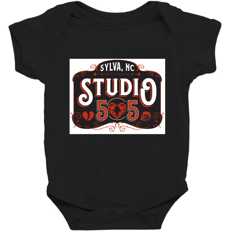 Studio 505 Heart And Skull Baby Bodysuit by greggjvandervor | Artistshot