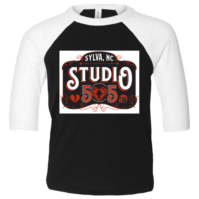 Studio 505 Heart And Skull Toddler 3/4 Sleeve Tee by greggjvandervor | Artistshot