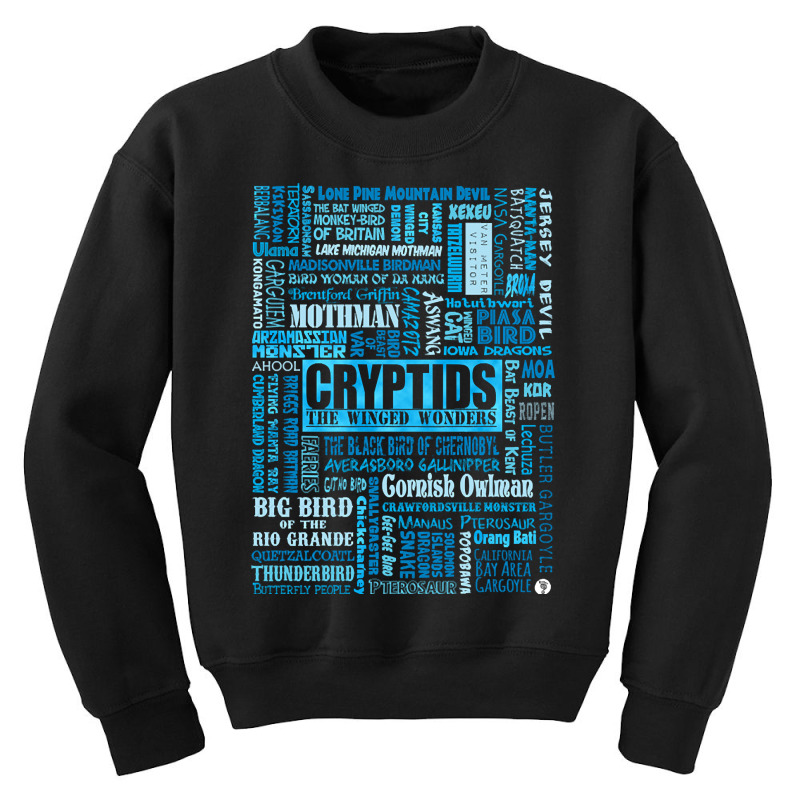 Cryptids The Winged Wonders Youth Sweatshirt by macklinsampson | Artistshot