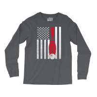 Bowling Bowler - America Usa Flag Long Sleeve Shirts | Artistshot