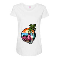 Summer Ride Maternity Scoop Neck T-shirt | Artistshot