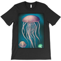 Jellyfish Artwork Beach T-shirt | Artistshot