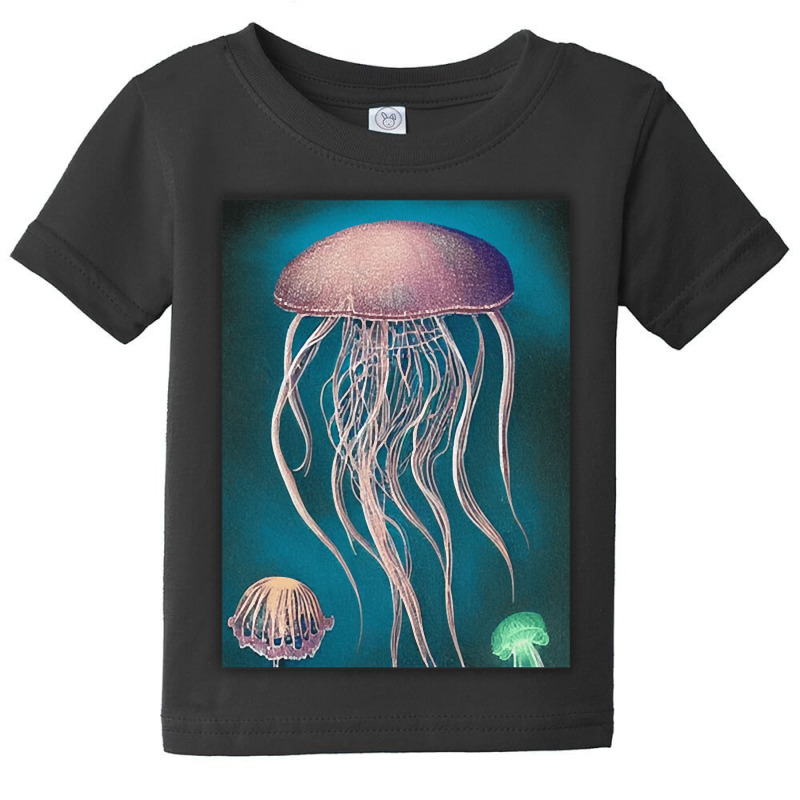 Jellyfish Artwork Beach Baby Tee | Artistshot