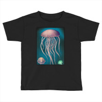 Jellyfish Artwork Beach Toddler T-shirt | Artistshot