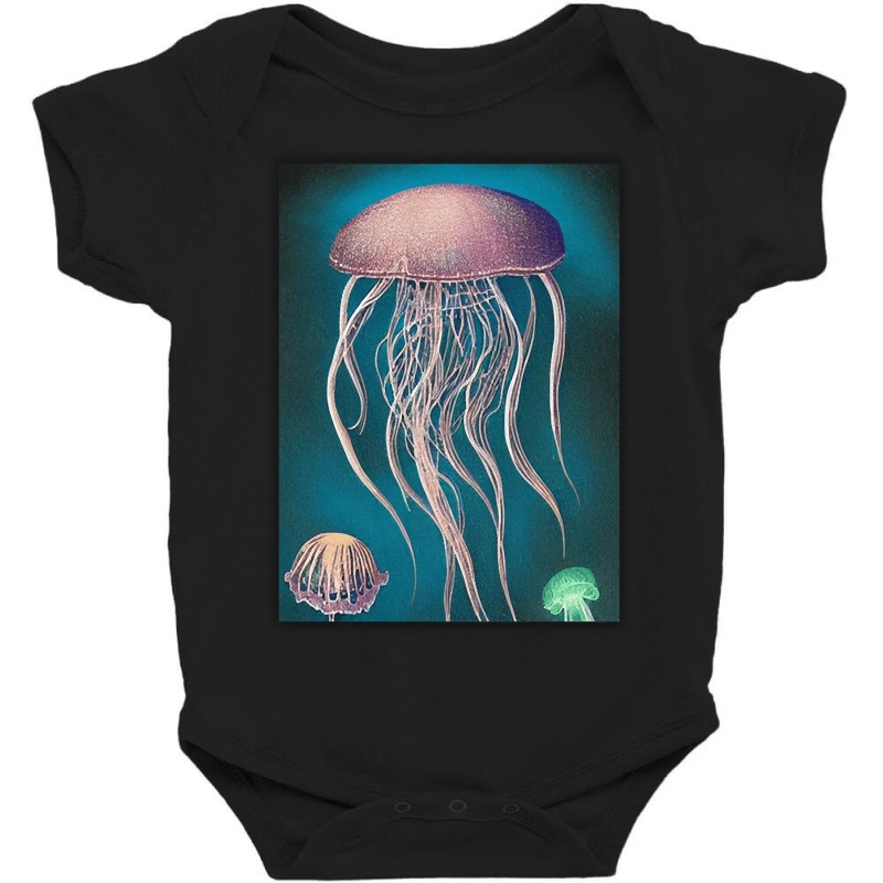 Jellyfish Artwork Beach Baby Bodysuit | Artistshot