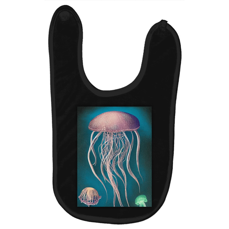 Jellyfish Artwork Beach Baby Bibs | Artistshot