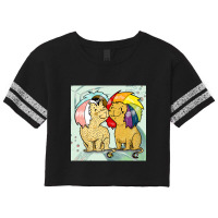 Gay Lion Couple Scorecard Crop Tee | Artistshot