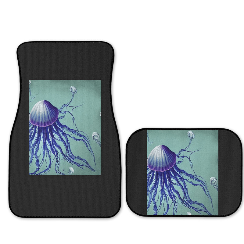 Jellyfish Artwork Digitalart Full Set Car Mats | Artistshot