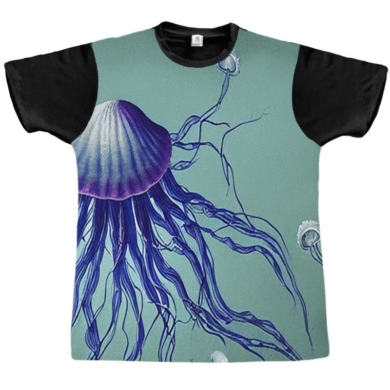 Jellyfish Artwork Digitalart Graphic T-shirt | Artistshot