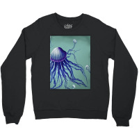 Jellyfish Artwork Digitalart Crewneck Sweatshirt | Artistshot