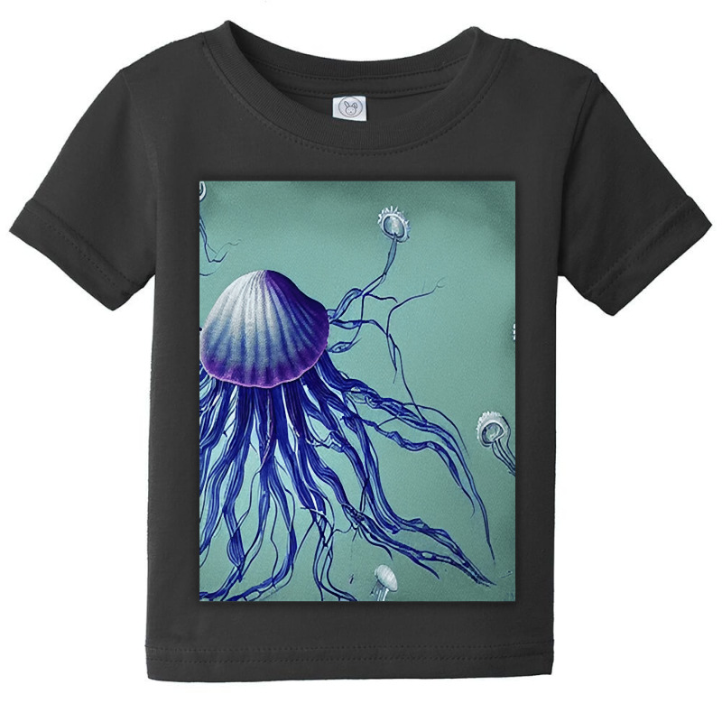 Jellyfish Artwork Digitalart Baby Tee | Artistshot