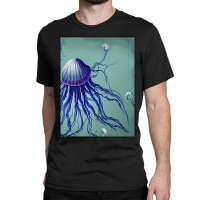 Jellyfish Artwork Digitalart Classic T-shirt | Artistshot