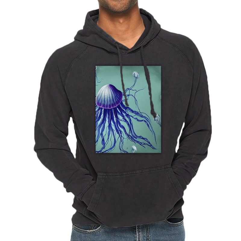 Jellyfish Artwork Digitalart Vintage Hoodie | Artistshot