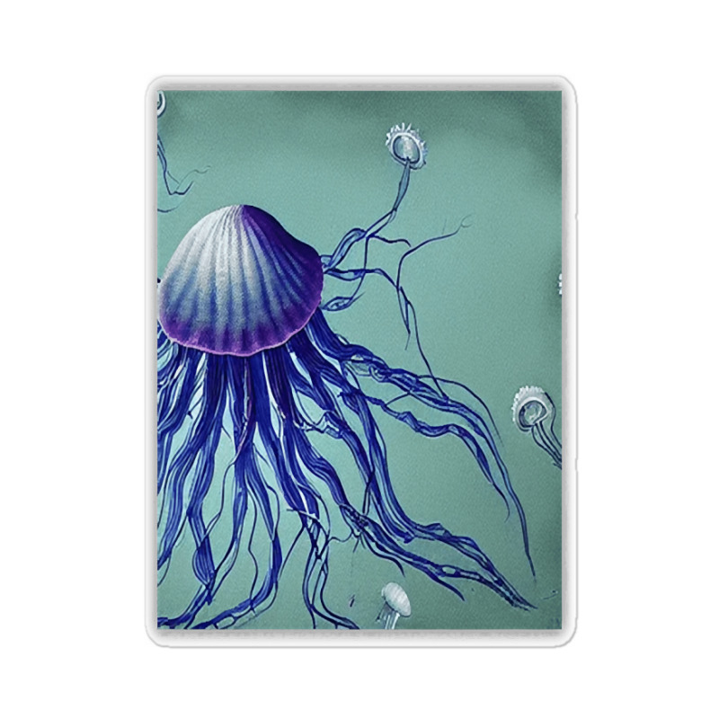 Jellyfish Artwork Digitalart Sticker | Artistshot